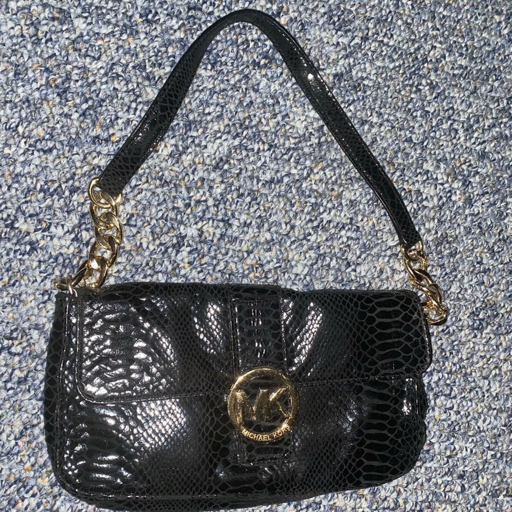 Micheal Kors mini snake skin bag